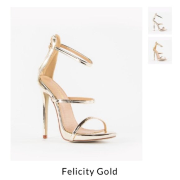 Marco Gianni Felicity Gold Heels - Picture 4 of 5